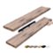 Sorbus - 2 Pack 47 x 9.25 Inch Wall Mounted Floating Shelves - Stylish and Functional Storage - Mahogany-Front_Standard