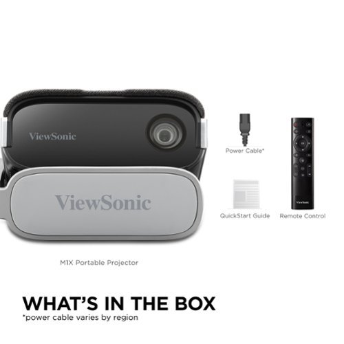 ViewSonic M1X Portable LED Projector with Smart Stand, Harman