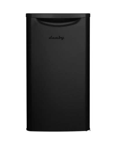 Danby - 3.3 cu. ft. Contemporary Classic Compact Fridge - Matte Black-Front_Standard 