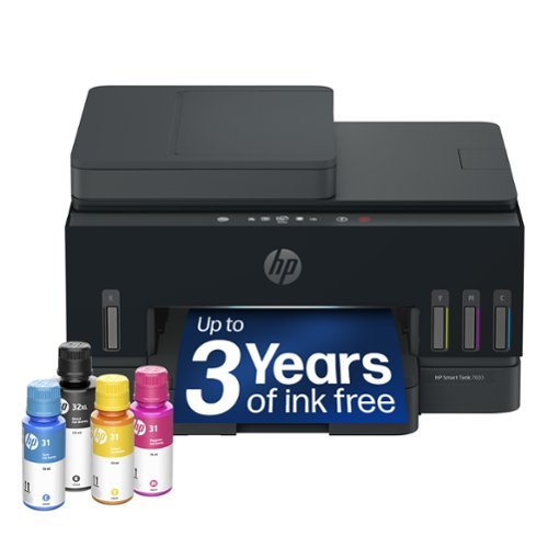 HP - Smart Tank 7603 Wireless All-in-One AI-Enabled Cartridge-Free Supertank Inkjet Printer w/ Fax and 3 Yrs of Ink Included¹ - Basalt