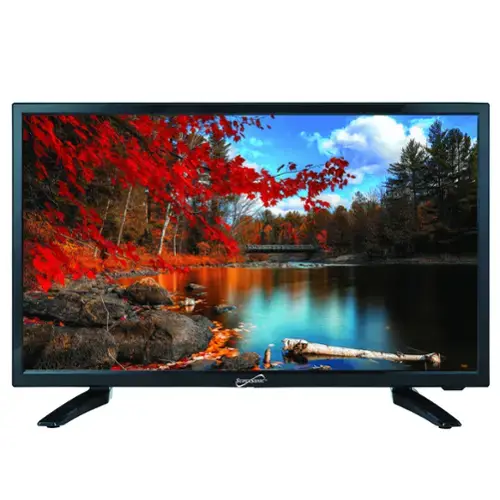 Front. Supersonic - 24" 12 Volt ACDC Widescreen LED HDTV with USB, SD Card Reader and HDMI - Black.