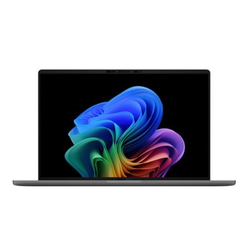 ASUS - Zenbook A14 14" OLED Laptop - Copilot+ PC - Qualcomm Snapdragon X with 32GB Memory - 1TB SSD - Iceland Gray