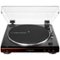 Audio-Technica - Audio Technica AT-LP60X-BW Turntable - Brown-Front_Standard