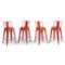 Simpli Home - Rayne Metal Counter Height Stool (Set of 4) - Orange-Front_Standard