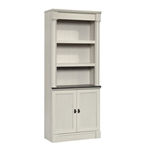 Sauder - Palladia 5 shelf Bookcase - White-Front_Standard 