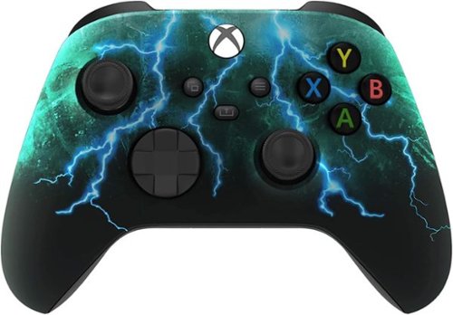 Custom Controllerzz - Custom Wireless Controller for Xbox Series X|S, Xbox One, & PC - Green Skies-Front_Standard 