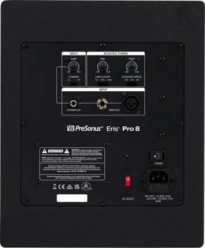 PreSonus  Studio Monitors ERIS PRO 8 - Black WORLDWIDE DELIVERY
