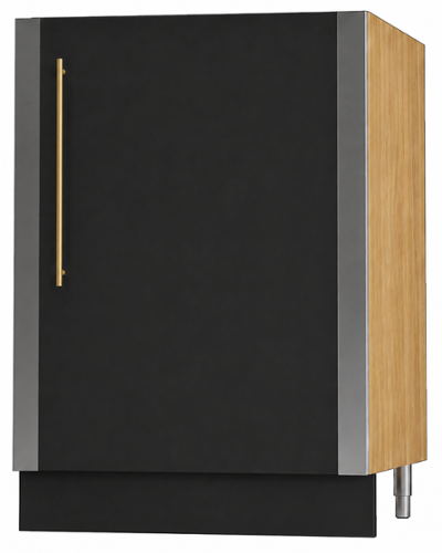 AGA - 24" Full Door Cabinet Base - RH - Oak - Black
