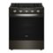Whirlpool - 5.3 Cu. Ft. Slide-In Gas True Convection Range with Steam Clean and Air Cooking Technology, EZ 2 Lift Grates - Black Stainless Steel-Front_Standard