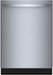 Bosch - 800 Series 24" Top Control Smart Built-In Tub Dishwasher with Flexible 3rd Rack, 42 dBA - Stainless Steel-Front_Standard