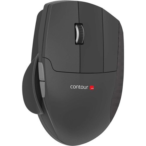 Contour Design - Unimouse Ergonomic Wired Mouse for Right-Handed - Black