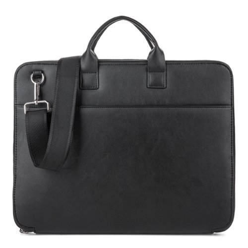 Bugatti Pure Collection - Writing Case with detachable strap - Vegan leather - Black WORLDWIDE DELIVERY