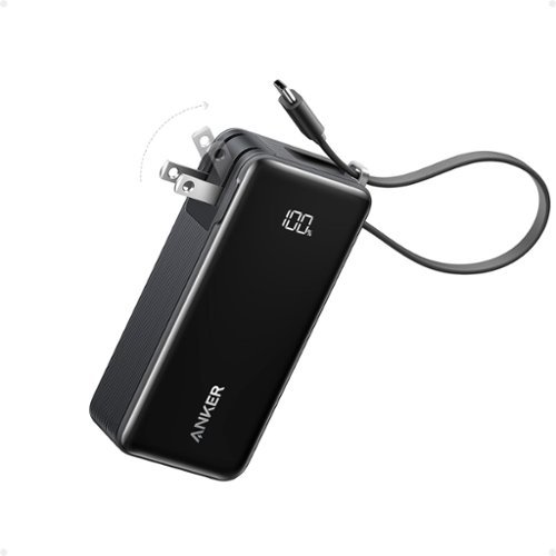 Anker - Nano 3-in-1 Portable iPhone Charger - Black-Front_Standard 