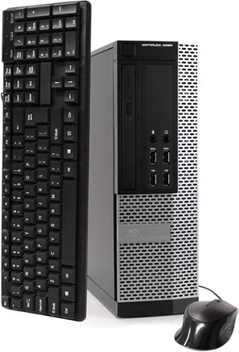 Dell - Refurbished Excellent - OptiPlex 9020 SFF Desktop Computer PC, Intel Quad Core i5 3.2GHz, 16G RAM, 1TB HDD, DVD, Bluetooth, WiFi, Win11 PRO - Black-Front_Standard 