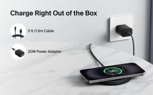 Belkin  Wireless Charging Pad 15W - BoostCharge Qi Charger for Apple iPhone, AirPods, Power Supply and Cable Included - Black WORLDWIDE DELIVERY