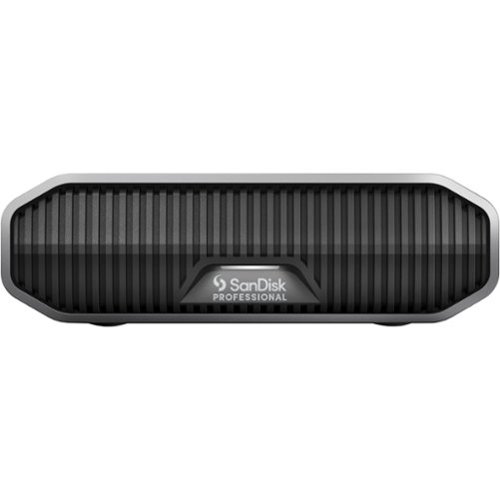 SanDisk Professional - G-DRIVE 6TB External USB-C 3.2 Gen2 Hard Drive - Black-Front_Standard 