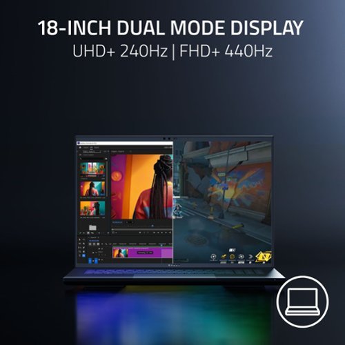 Razer Blade 18 - 18 Dual 4K 240Hz + 440Hz Gaming Laptop - Intel 9 275HX with 32GB RAM - NVIDIA RTX 5090 - 2TB SSD - Black WORLDWIDE DELIVERY