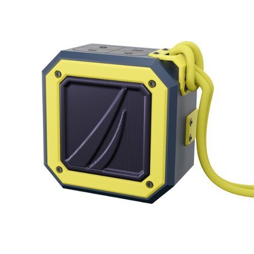 Nautica - S100 Bluetooth Portable Speaker, Waterproof Wireless Speaker, Loud Sound, Clear Audio, 15-Hour Playtime - Navy-Yellow-Front_Standard 