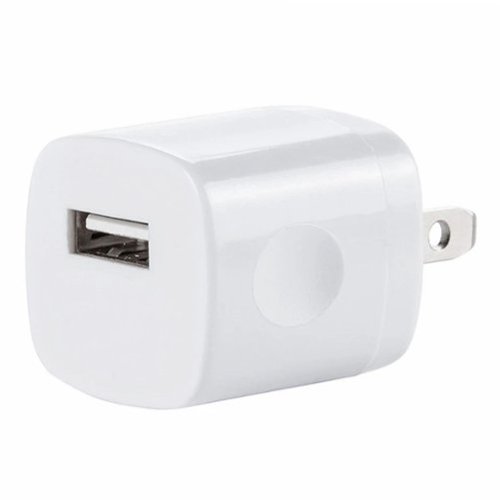 Kitcheniva - USB Wall Charger 5V With US Plug For Smart Devices White 2 Pack-Front_Standard 