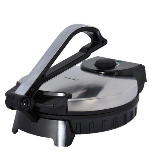 Brentwood - 10" Roti, Flatbread and Tortilla Maker - Silver-Front_Standard 