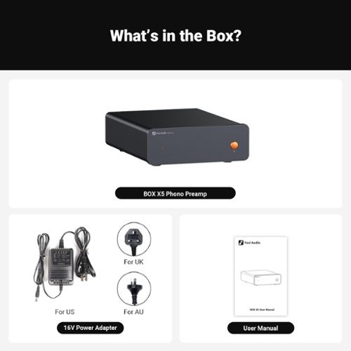Fosi Audio Box X5 Phono Preamplifier - Black SHOP ONLINE