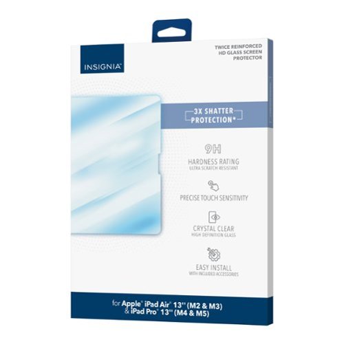Insignia™ Glass Screen Protector for iPad Air 13 (M2) and iPad Pro 13 (M4) - Clear BUY ONLINE
