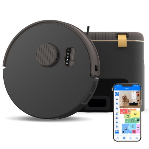 bObsweep - Bio Auto-Empty Robot Vacuum & Mop with 100-Day Dock, Activate Charcoal Odor Filtration, Made of Bio-Plastic - Rock