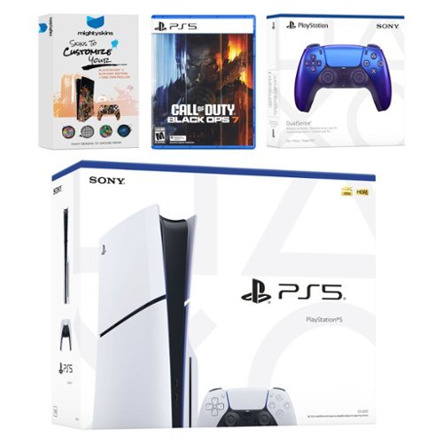 PlayStation 5 Slim Disc Bundle with Call of Duty Black Ops 7 Game, MightySkins Code and Extra Controller - Chroma - PlayStation 5-Front_Standard 