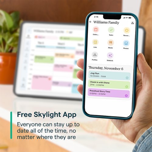 Skylight Calendar 2: 15 Inch Touchscreen Smart Calendar and Chore Chart - Charcoal GLOBAL SHIPPING