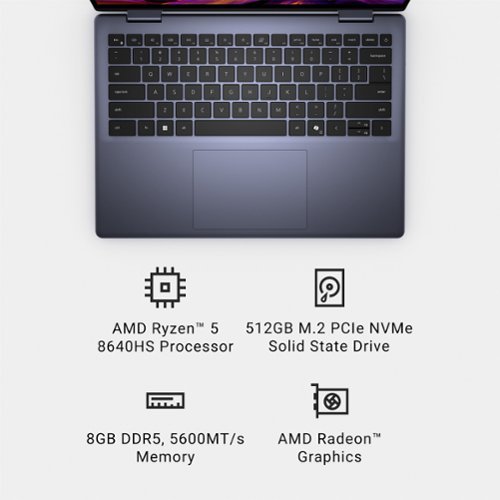 Dell Inspiron 14 2-in-1 14 IPS LED FHD Touch Screen Laptop - AMD Ryzen 5 with 8GB Memory - 512GB SSD - Midnight Blue SHOP ONLINE