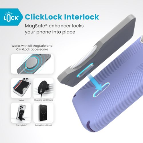 Speck Presidio2 Grip ClickLock Case with MagSafe for Apple iPhone 16 Pro - Future Lavender WHERE TO BUY