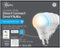 GE Cync A19 Smart LED Light Bulb, Tunable 4pk - White-Front_Standard