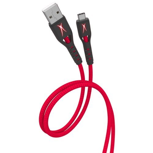 Altec Lansing - 10ft Type C to USB Nintendo Switch Controller Charging Cable - red-Front_Standard 