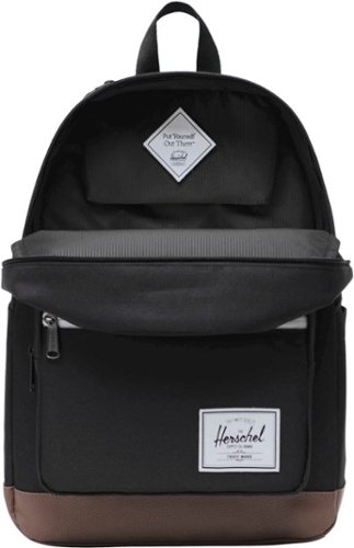 Herschel Pop Quiz Backpack - Black/Tan WORLDWIDE DELIVERY