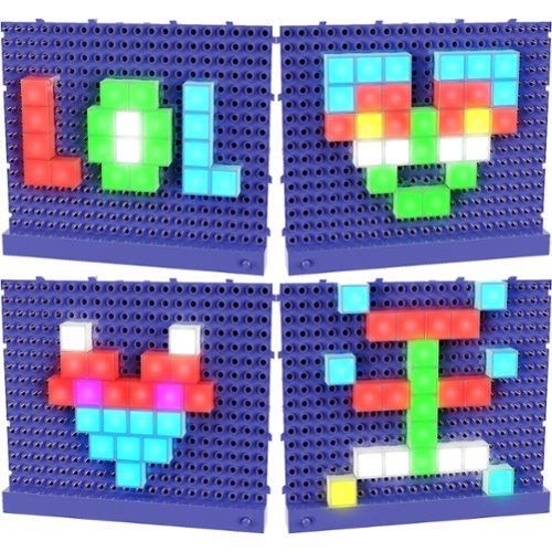 E-Blox Lite Blox: BYO Light Mosaics - 30pcs, Colorful LED Toy, Ages 3+ GLOBAL SHIPPING