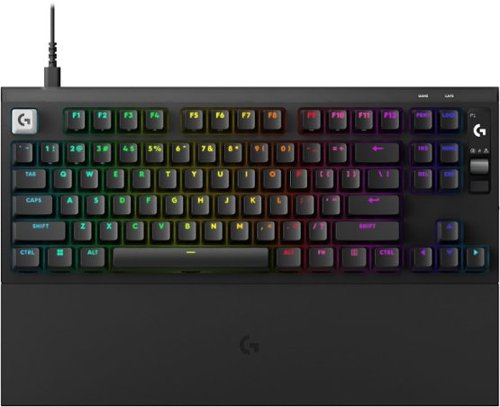 Logitech - G PRO X2 RAPID (Tenkeyless) Wired Gaming Keyboard with Magnetic Analog Switches and OLED Display - Black