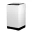 Front. Black+Decker - BLACK+DECKER Small Portable Washer, Portable Washer 1.7 Cu.Ft. with 6 Cycles, Transparent Lid & LED Display - White.