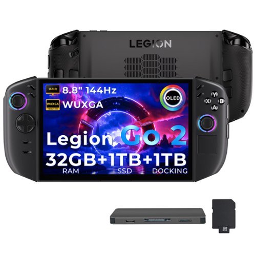  Legion Go 2 8.8" WUXGA Gaming Handheld PC,AMD Ryzen Z2,32GB RAM,1TB SSD+1TB Dock,FPS Mode,Win11 Pro