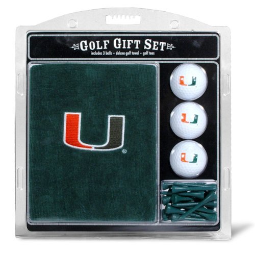 Team Golf - Miami Hurricanes Embroidered Golf Gift Set - Multicolor-Front_Standard 
