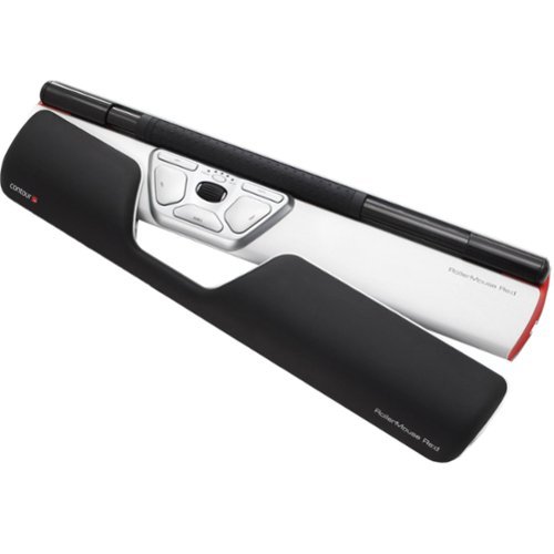 Contour Design RollerMouse Red Ergonomic Wired Mouse - Wired - Black/White WORLDWIDE DELIVERY