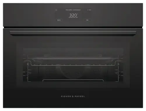 TRUE AERO MICROWAVE  
19:30  
320°  
Power level: 25%  
Options  
FISHER & PAYKEL