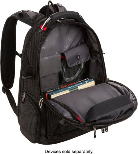 SwissGear Commander USB ScanSmart Laptop Backpack - Dotted Black BUY IN SINGAPORE