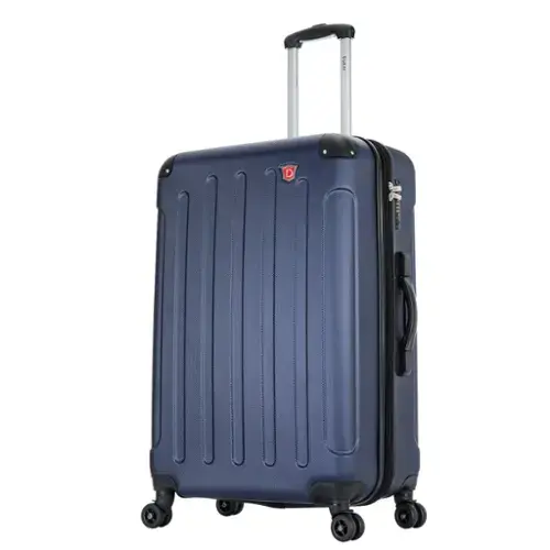 Front. DUKAP - Intely Hardside Spinner Luggage 28" with Integrated Digital Weight Scale - BLUE.