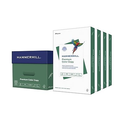 Hammermill - Premium 11" x 17" Color Copy Paper, 28 lbs., 100 Brightness, 2000 Sheets/Carton (102541) - White