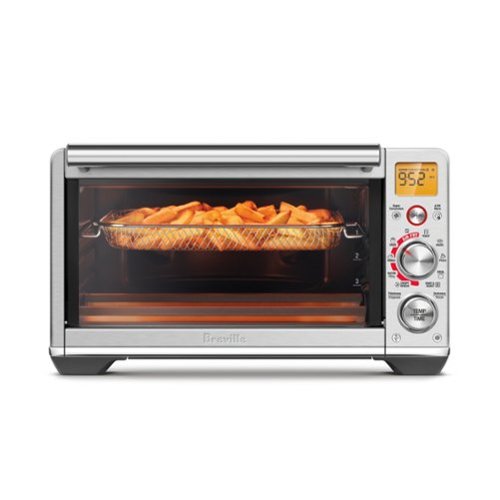 Breville - the Smart Oven Air Fryer Compact, 0.5 Cubic Feet Toaster Oven - Brushed Stainless Steel