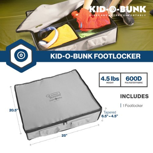 Disc O Bed Kid O Bunk Footlocker, Under Bed Organizer, Compact