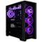 CLX - SET Gaming Desktop - AMD Ryzen 7 9800X3D - 32GB DDR5 5600 Memory - GeForce RTX 4070 SUPER - 1TB NVMe M.2 SSD - 4TB HDD - Black-Front_Standard