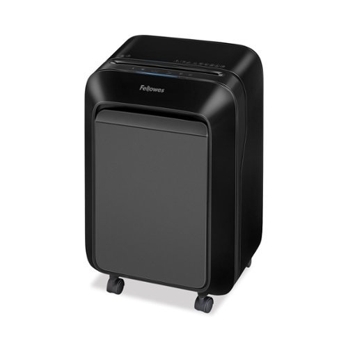 Fellowes - 5501601 Powershred LX180 16 Manual Sheet Capacity Cross-Cut Shredder - Black-Front_Standard 