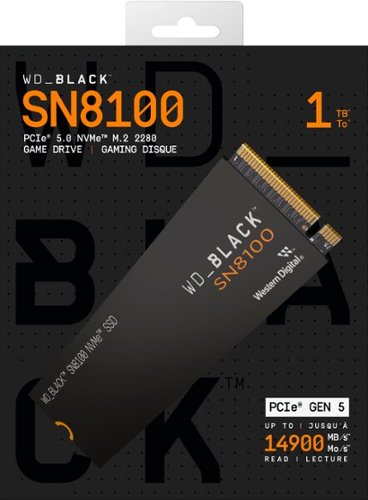 WD BLACK SN8100 1TB Non-Heatsink Internal SSD Gen 5x4 NVMe GLOBAL SHIPPING