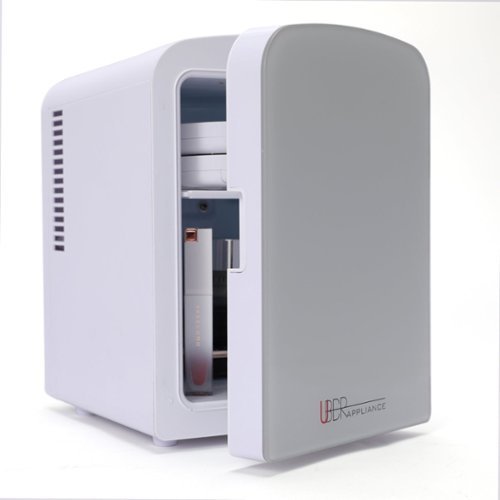 Uber Appliance - Uber Chill 2.0 Thermoelectric 4 Liter Mini Fridge - White-Front_Standard 